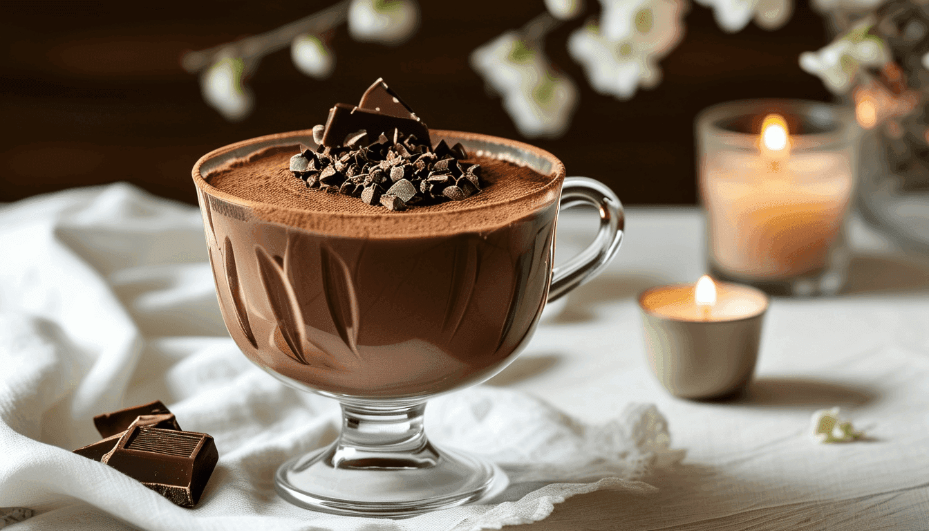 Mousse de Chocolate com Aquafaba