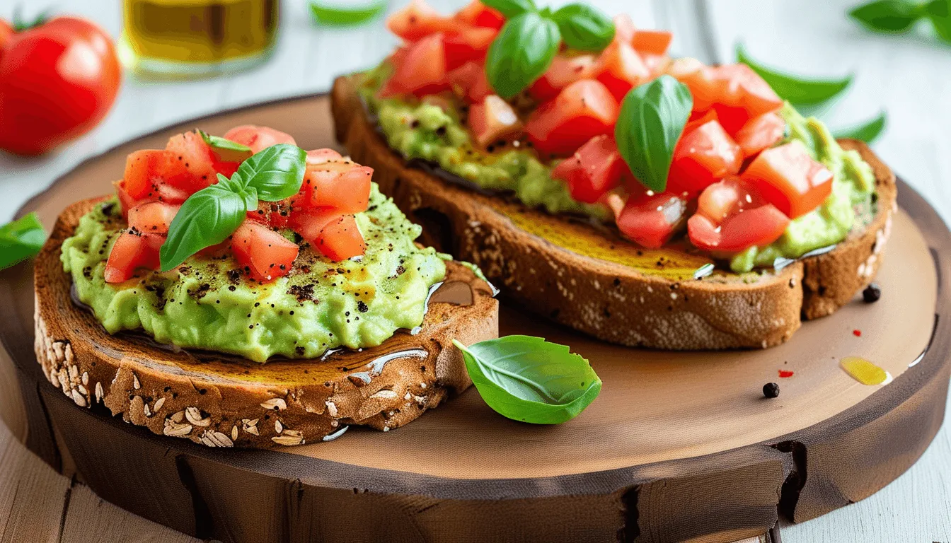 Tostadas de Abacate com Tomate