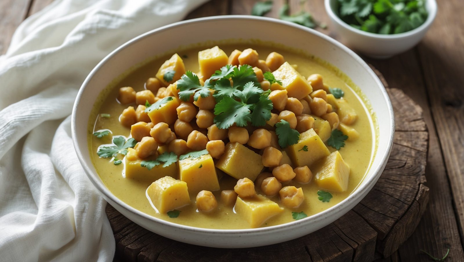 Curry de Grão-de-Bico com Batata-Doce