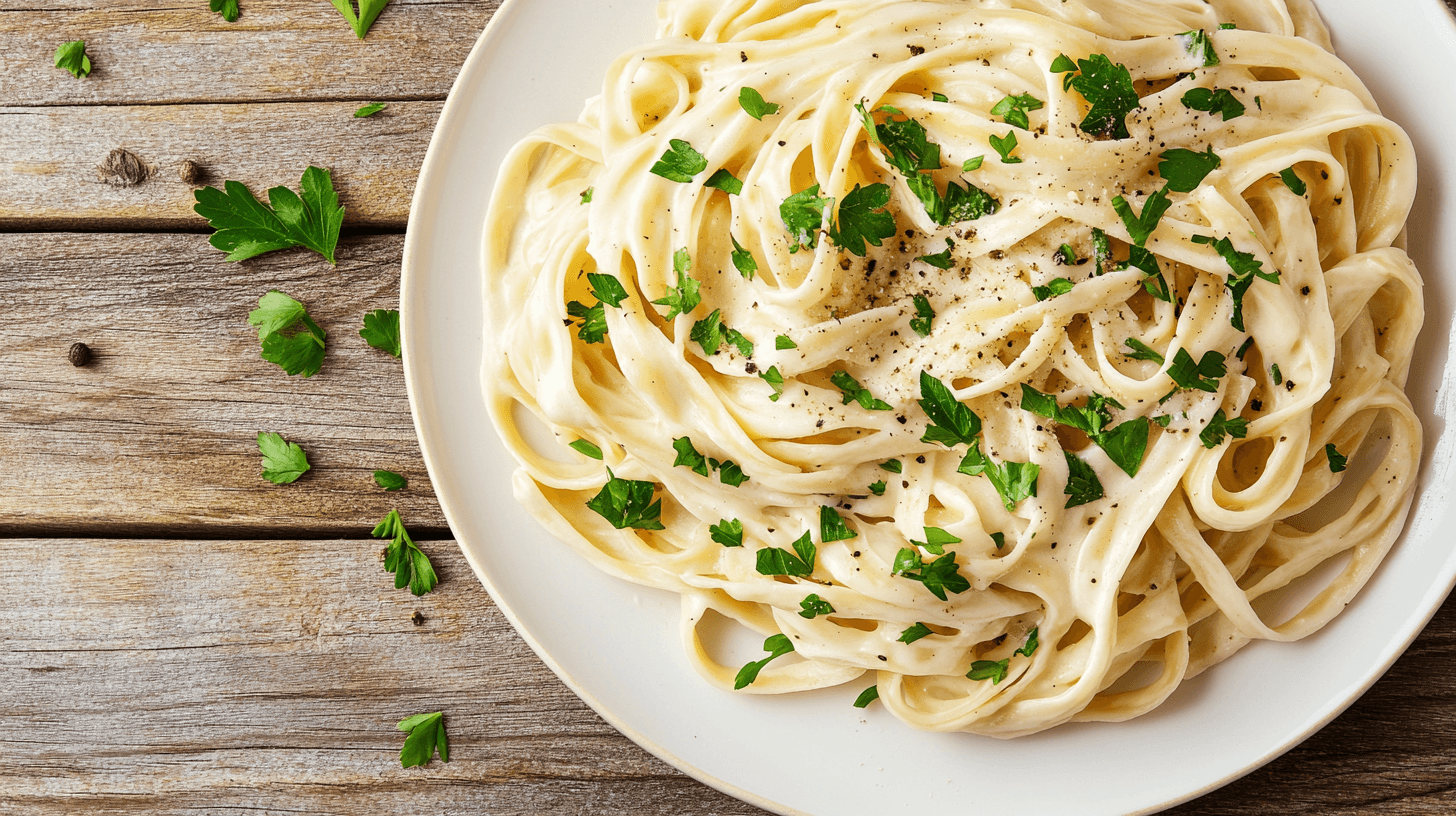 Macarrão ao Molho Alfredo Vegano