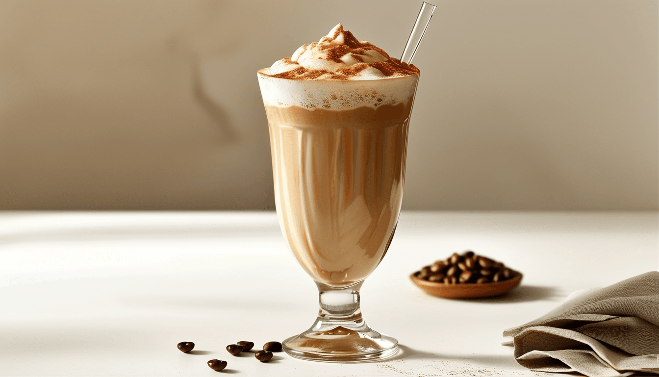 Shake de Café Gelado com Leite Vegetal