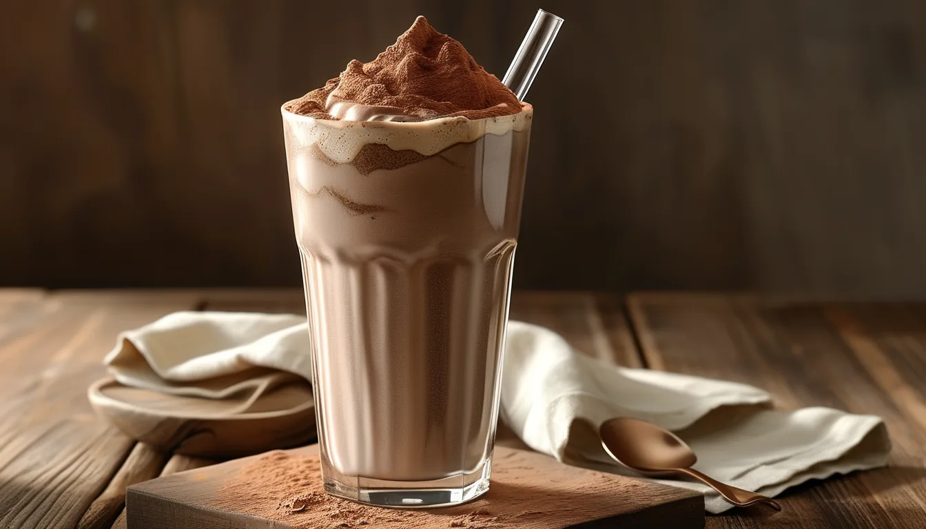 Shake de Proteína Vegano com Cacau