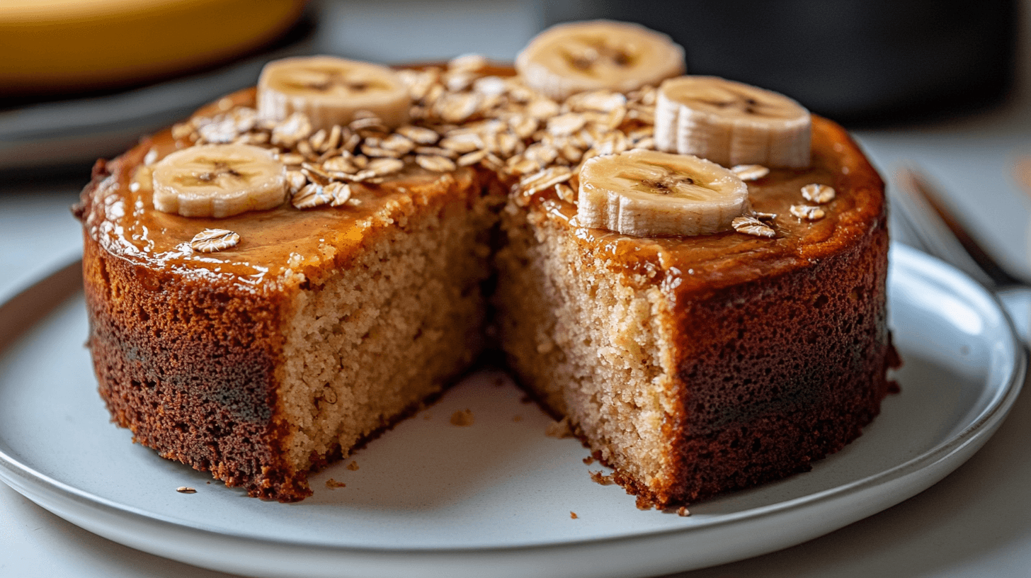 Bolo de Banana com Aveia