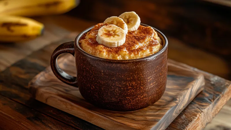 Bolo de Caneca de Banana