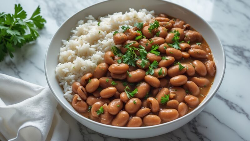 Feijão com Arroz (Bem Saboroso com Sabor Defumado)