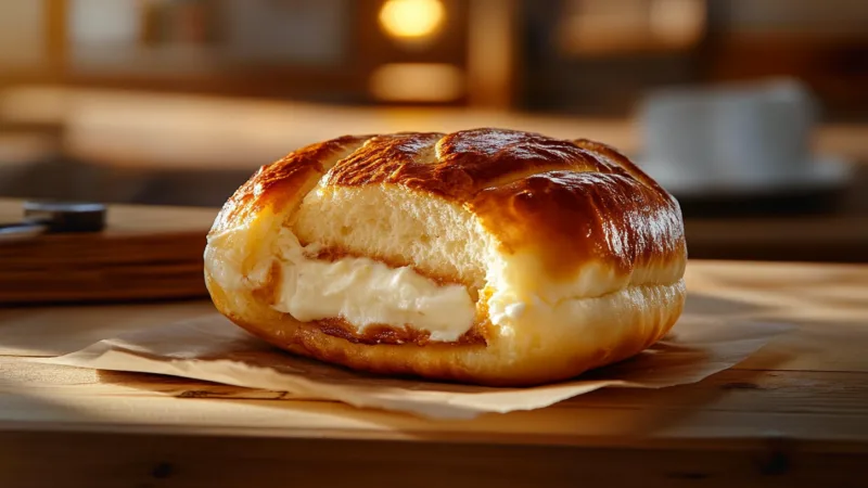Pão de Batata Recheado com Requeijão