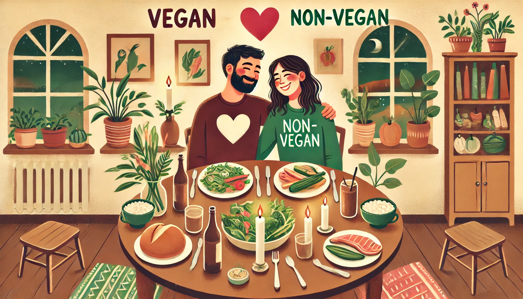 Dicas para manter relacionamentos saudáveis com não-veganos
