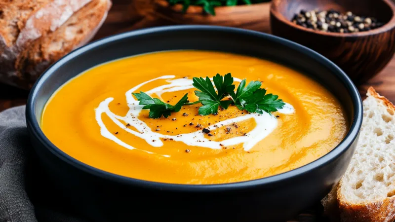 Creme de Abóbora com Gengibre