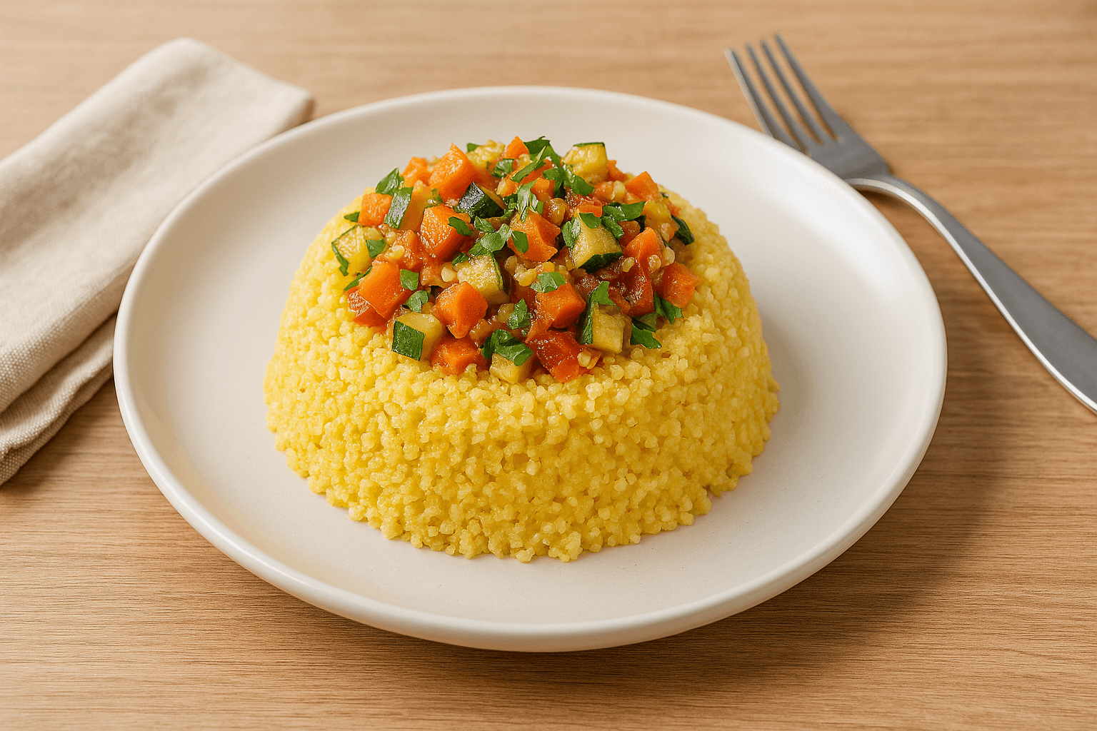 Cuscuz com Legumes