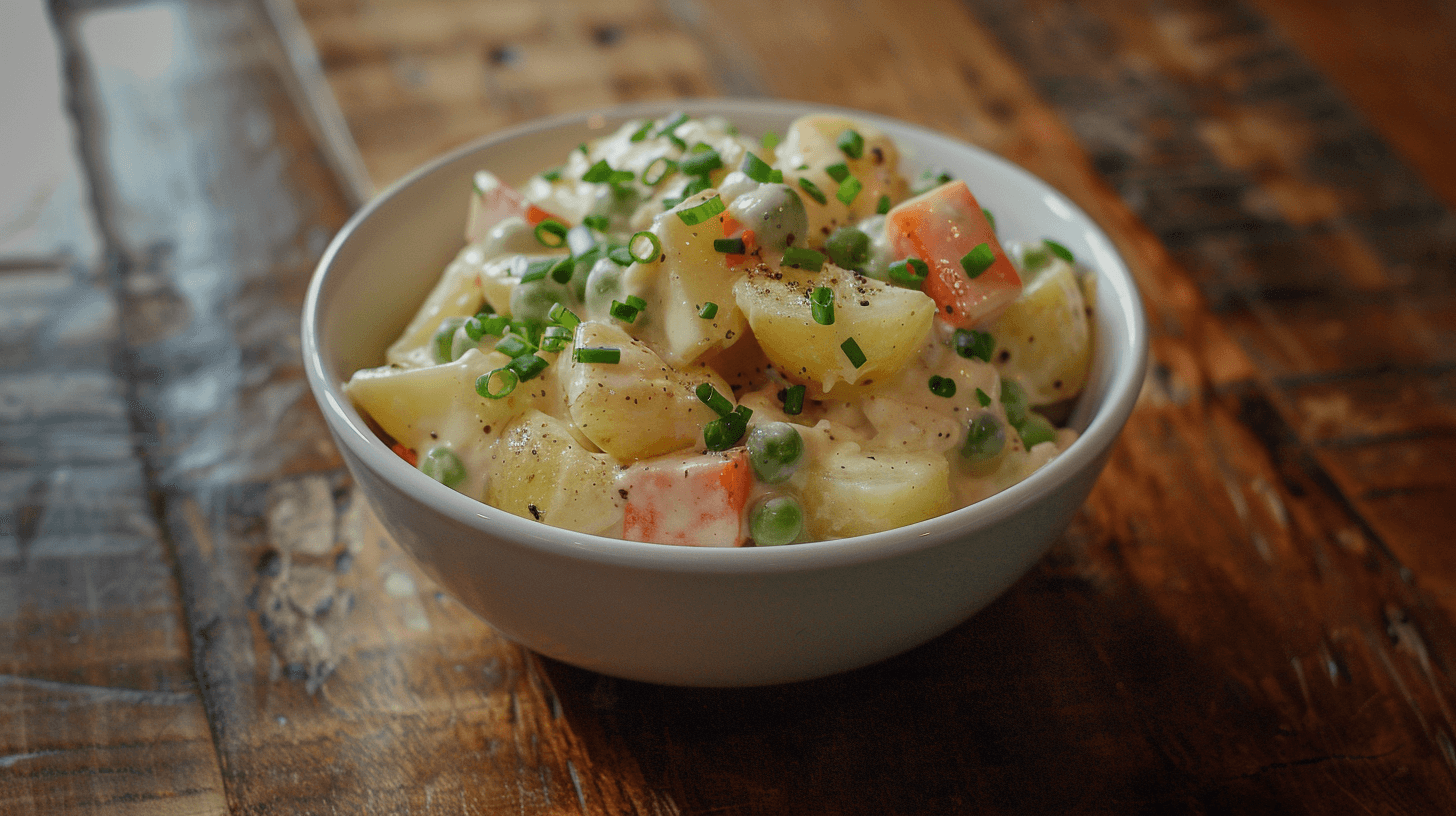 Salada de Batata com Maionese de Castanha